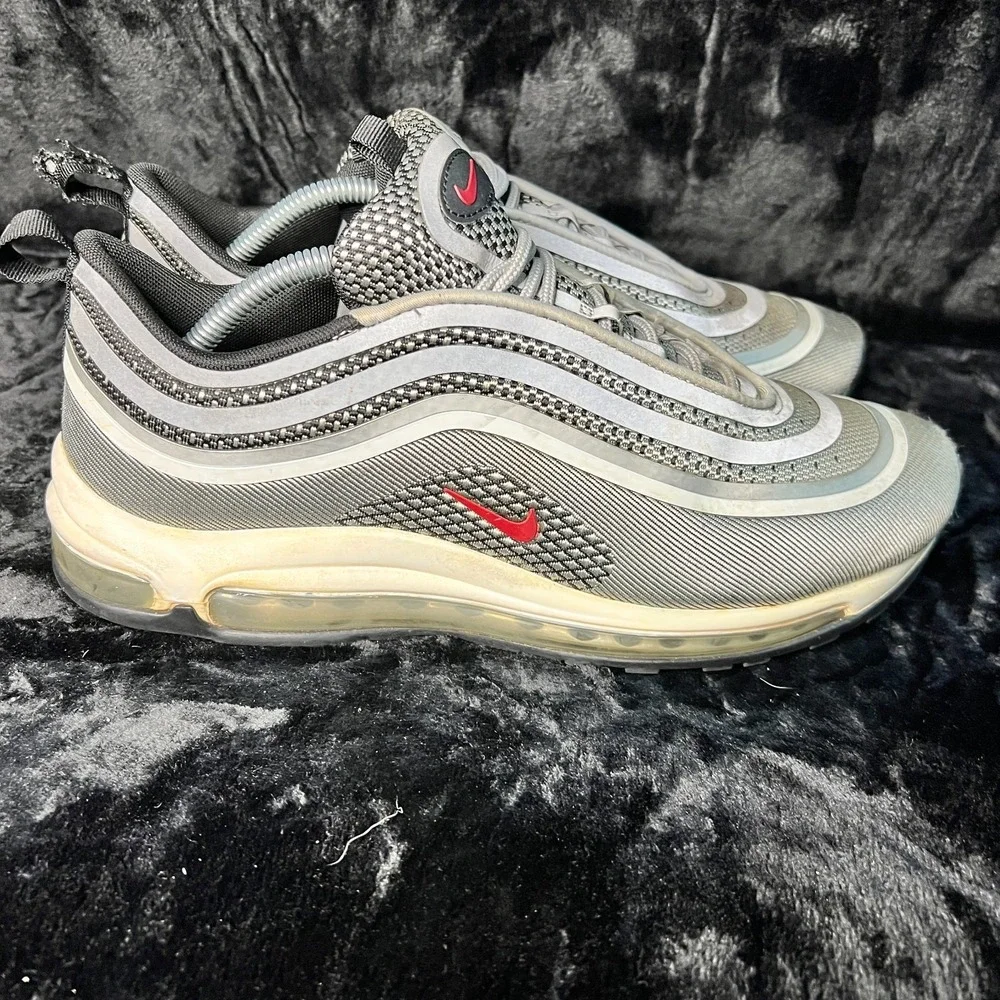 Nike Air Max 97 Ultra 17 918356-003 Men 10.5 Running Shoes Silver Bullet Sneaker